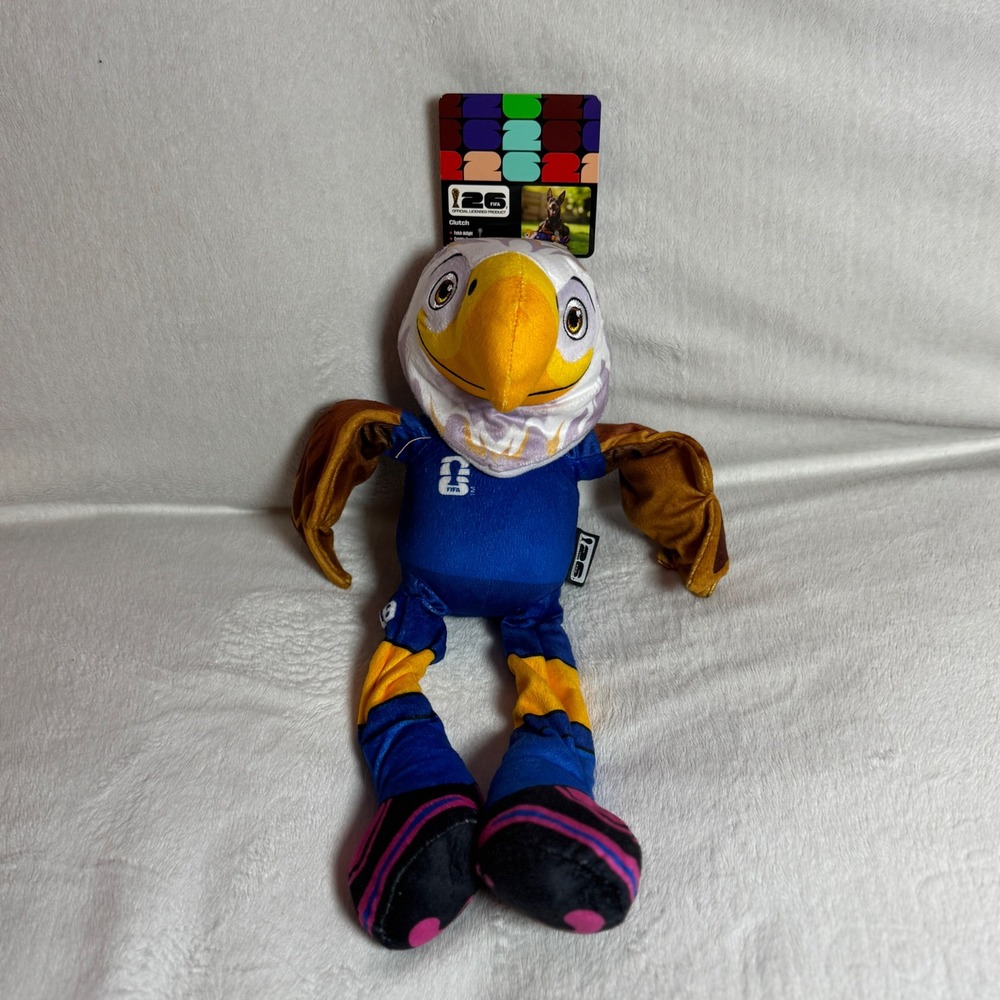 FIFA 2026 Clutch Eagle, Fetch Toy Crinkle Sound Plush Official Licensed NEW